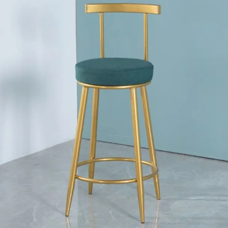 Oturma Odası Salonlar Bar sandalyeleri İskandinav Altın Metal Ziyafet Yemek Bar sandalyeleri Minimalist Salonlar Arkalığı Sillas Ev Mobilyaları XT