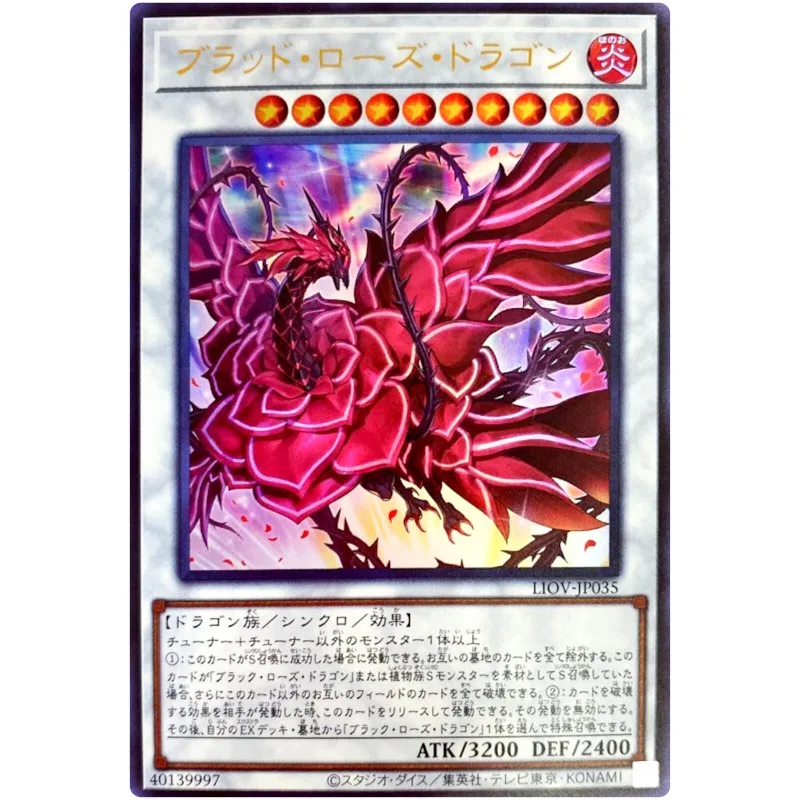 Yu-Gi-Oh Kırmızı Gül Ejderha-Ultra Nadir LİOV - JP035 Yıldırım Overdrive-YuGiOh Kart Koleksiyonu Japon