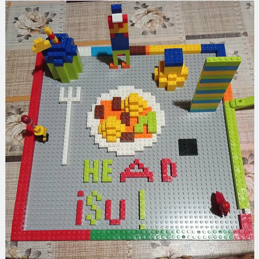 Yapı Taşları çocuk DIY Oyuncaklar Toplu 300/500/1000 adet Yaratıcı Kolaj Eğitici oyuncaklar Granül LEGO ile Uyumlu Bulmaca
