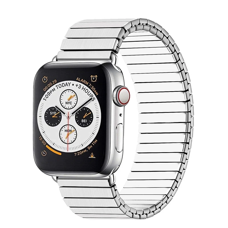 Lüks Çelik Kayış Apple Ürünü için 40mm 38 41 42 44 45 Ultra 49mm Moda Gül Altın Metal Watchband iWatch için 9 8 7 SE 6 5 4 3