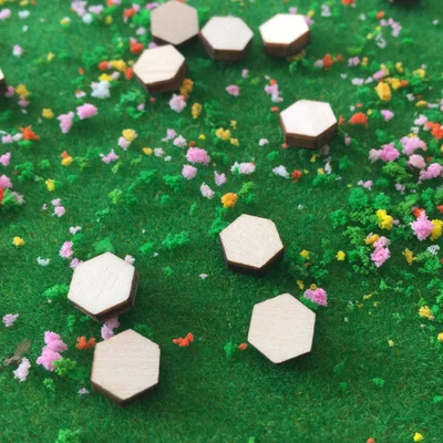 Kum masa modeli el yapımı peyzaj tasarım yapı dıy ahşap altı Açı elmas karo hapları yol dekorasyon