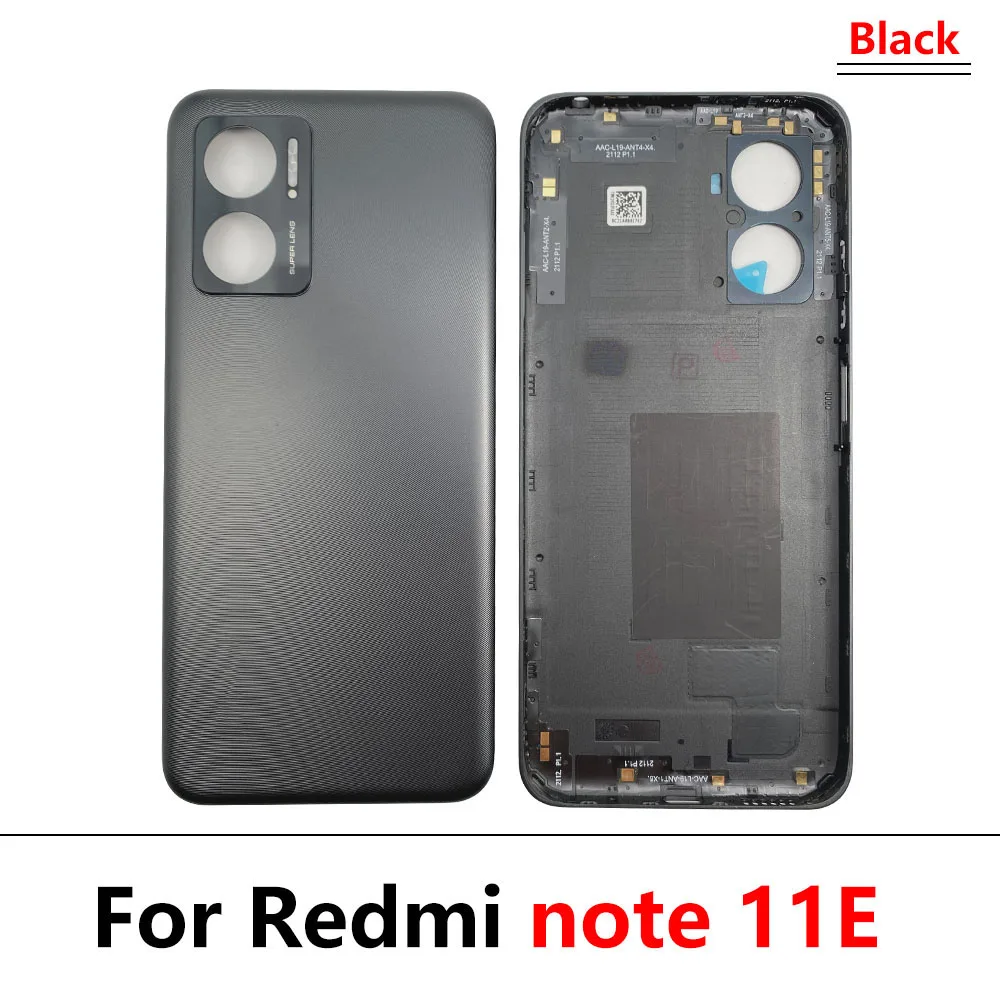 5 Adet / grup Orijinal Arka Cam Kapak Arka Kapı Konut Case Xiaomi Redmi İçin Not 11 Pro 5G / Not 11E Konut Kapak Arka Pil