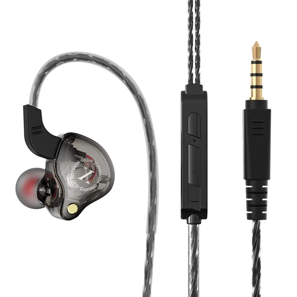 X2 3.5 mm Kablolu Kulaklık Kulak Hıfı Subwoofer Bas Müzik Kulaklık Stereo Monitör Kulaklık Spor Koşu Cep Telefonu