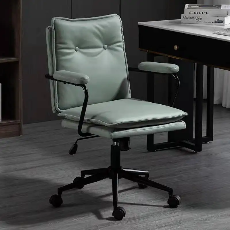 Kumaş Lüks ofis koltuğu Deri Tekerlekler bel yastığı Ofis araba koltuğu Yastık Geri Cadeira Gamer Frete ofis mobilyaları