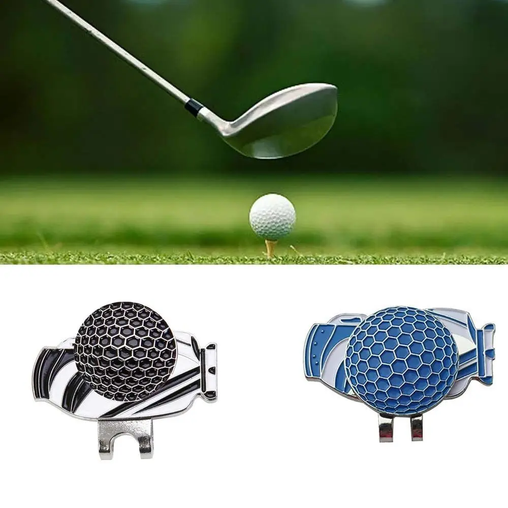 Golf Marker Manyetik Nişan Aracı Golf eğitim yardımları Topu Pozisyon İşareti Şapka İşaretleyici golf vuruş Hizalama Topu Çantası Golf şapka tokası