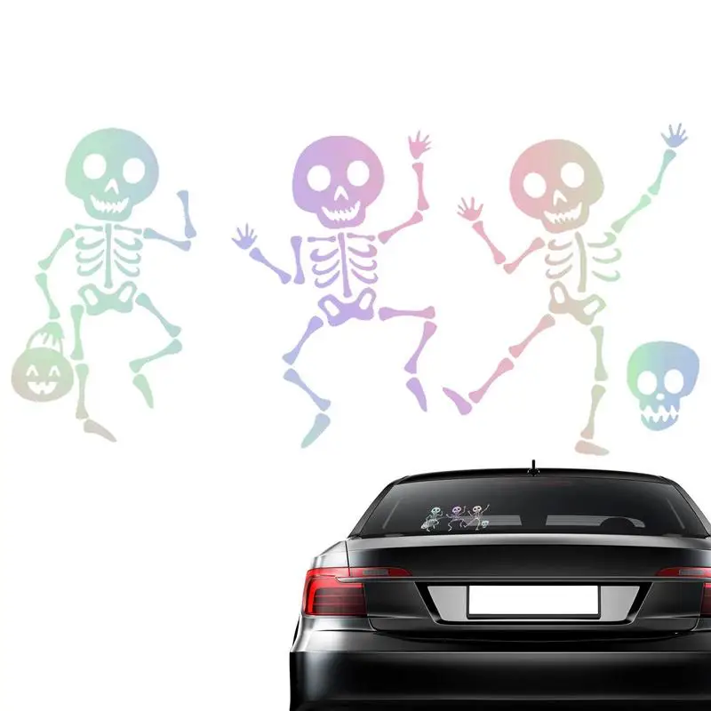 Dans İskelet Sticker Gotik Kafatası Çıkartması Araba Dans İskelet Tampon Dizüstü Pencere Araba Kamyon Çıkartması