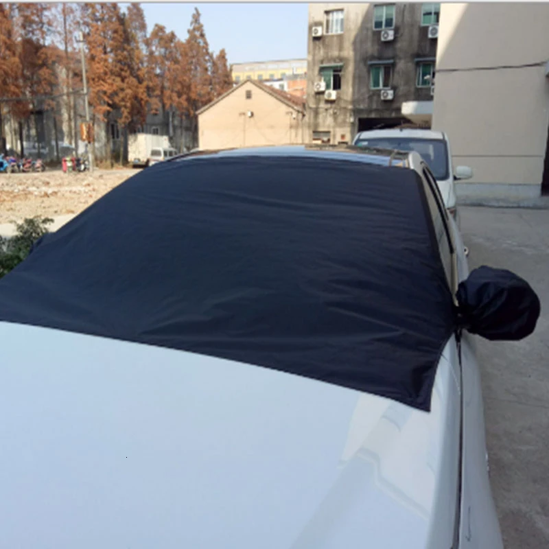 210 * 120cm araba cam kapak ön kar kalkanı güneş koruma su geçirmez kapak araç ön camı kapağı