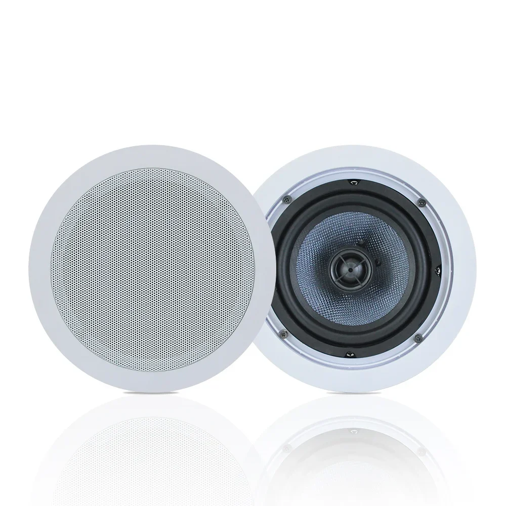 40W Tavan Hoparlör Koaksiyel 100V / 70V / 8Ω HiFi stereo hoparlör 6.5 inç Genel Seslendirme Sistemi duvar Güçlü Ev Sineması Boynuz