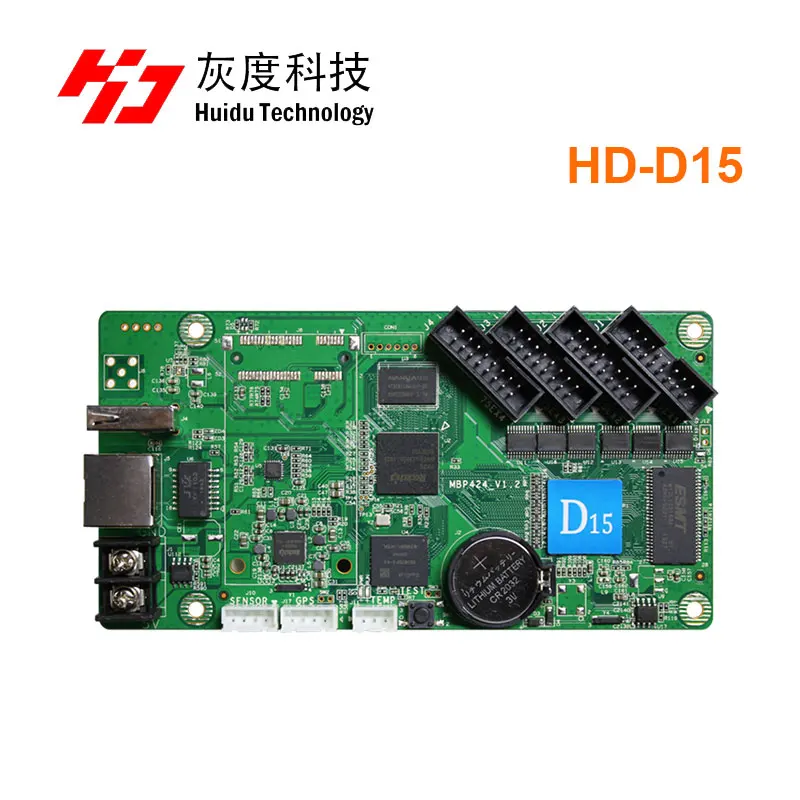 Huidu D15 Asenkron Tam Renkli Kontrol Kartı HD-D15 WİFİ Modülü ile araç led ekran Paneli Denetleyici