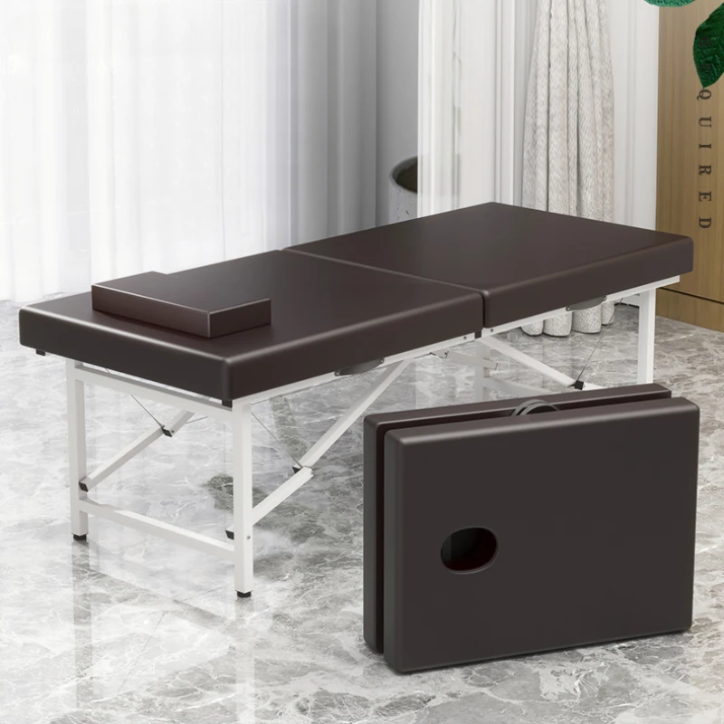 Katlanır Kirpik masaj yatağı Güzellik Taşınabilir Tıbbi Banyo Masaj Masası Özel Lettino Estetista salon mobilyası RR50MB