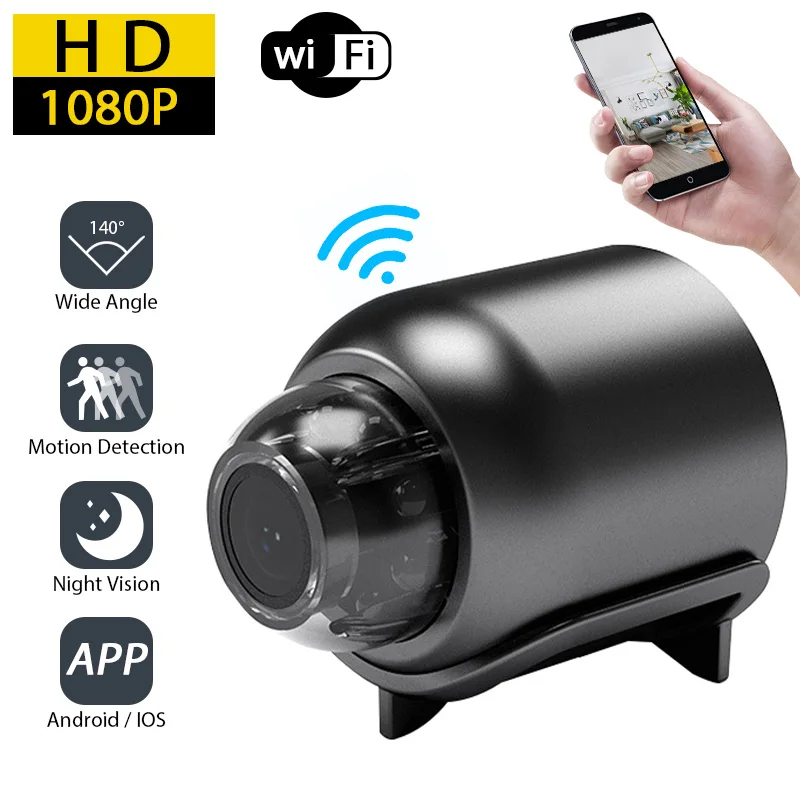 1080P HD Kablosuz Wifi Mini Kamera Mikro Kamera Gece Görüş IP kamera bebek izleme monitörü Hareket Algılama Kamera Güvenlik Koruma