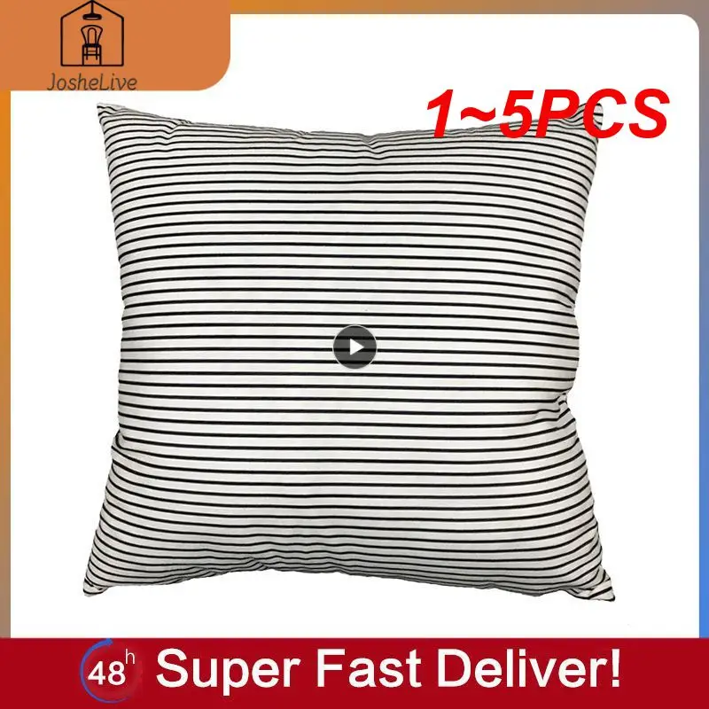 1~5 ADET Siyah ve beyaz geometrik kısa peluş yastık kanepe minder örtüsü ev dekorasyon sizin için özelleştirilebilir 40x40 45x45