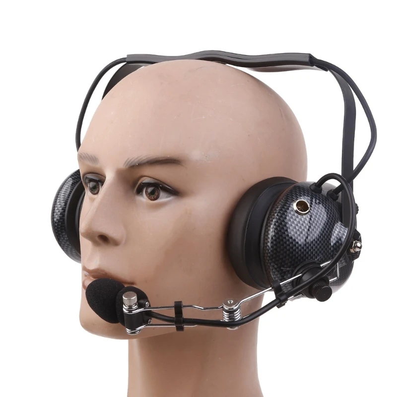 Gizli Kablosuz Kulaklık Kafa Kulaklık Güvenilir 2-Pin 5-Pin Bobin Kablosu Ses kontrol düğmesi yarış radyosu Elektronik