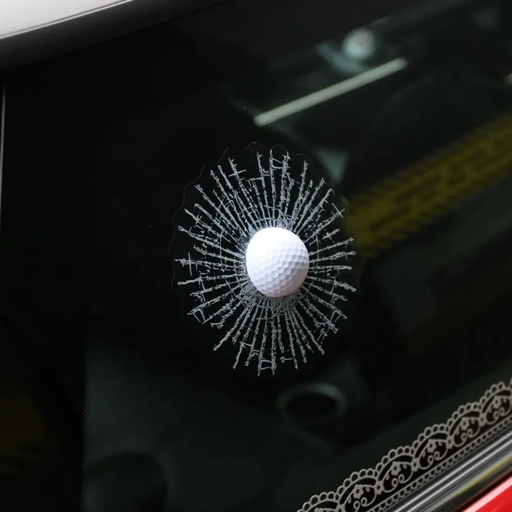 Evrensel Tenis Topu Kendinden yapışkanlı 3D Beyzbol Otomatik Pencere Çıkartmaları DIY Araba Styling Araba Çıkartmaları Araba Dekorasyon