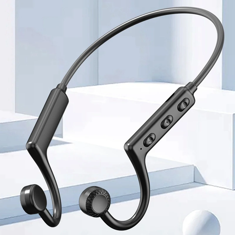 Kemik İletim Bluetooth Kulaklık Kulaklık Boyun Monte Plastik Akıllı Telefonlar Üzerinde Çalışır Müzik Kulaklık