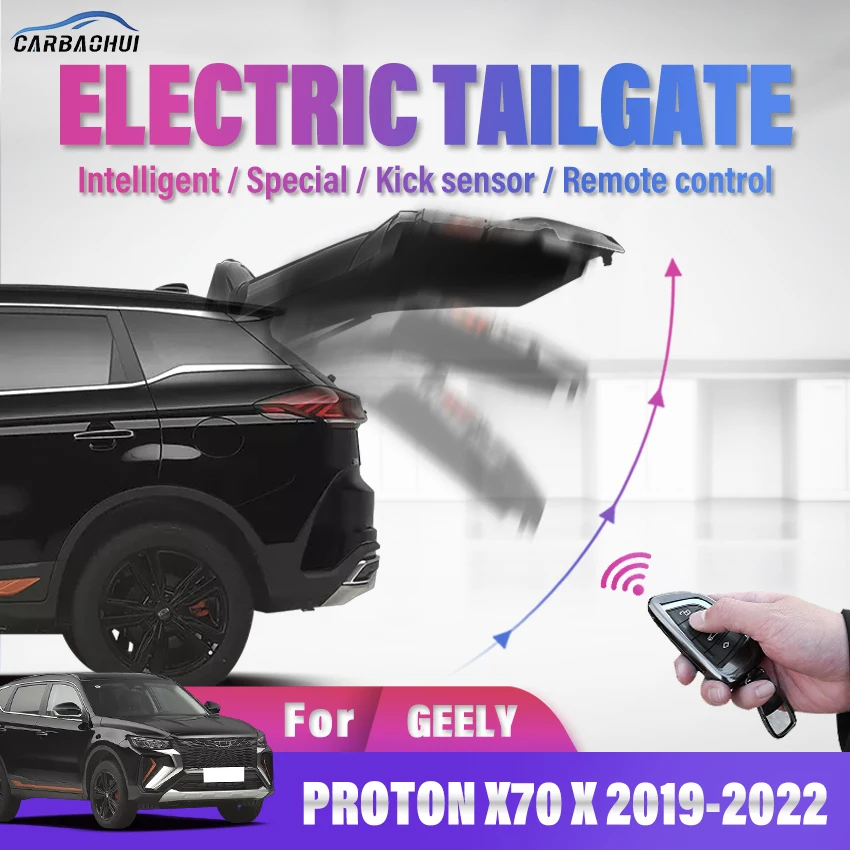 Araba Elektrikli bagaj kapağı Akıllı Elektrikli bagaj tahrik tekme Sensörü Araba Aksesuarı GEELY PROTON İçin X70 X 2019-2022, arka kapı güç kiti