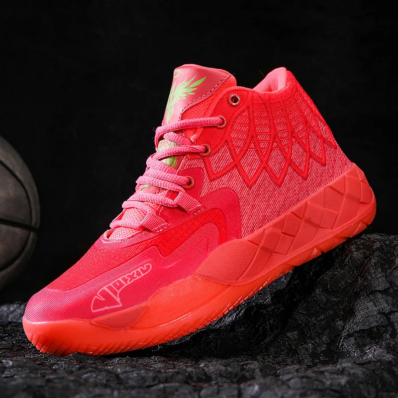 Yeni Marka basketbol ayakkabıları Erkekler Mandalina Ördek Kırmızı Yeşil Sneakers Nefes Spor Çizmeler Eğitim Atletik Eğitmenler Sepet Ayakkabı