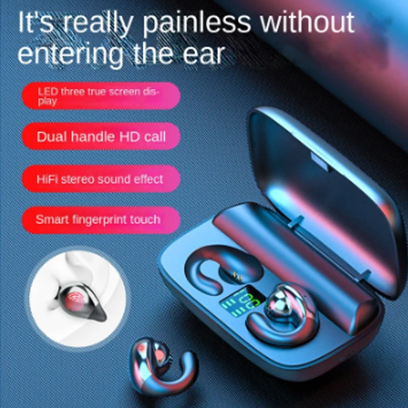 Kablosuz Kulaklık TWS Kemik İletim kulak klipsi Moto Kenar 20Lite OnePlus N10 5G xiao mi kırmızı mi 9 kırmızı mi 9 9A 9C 10C xiao mi kırmızı