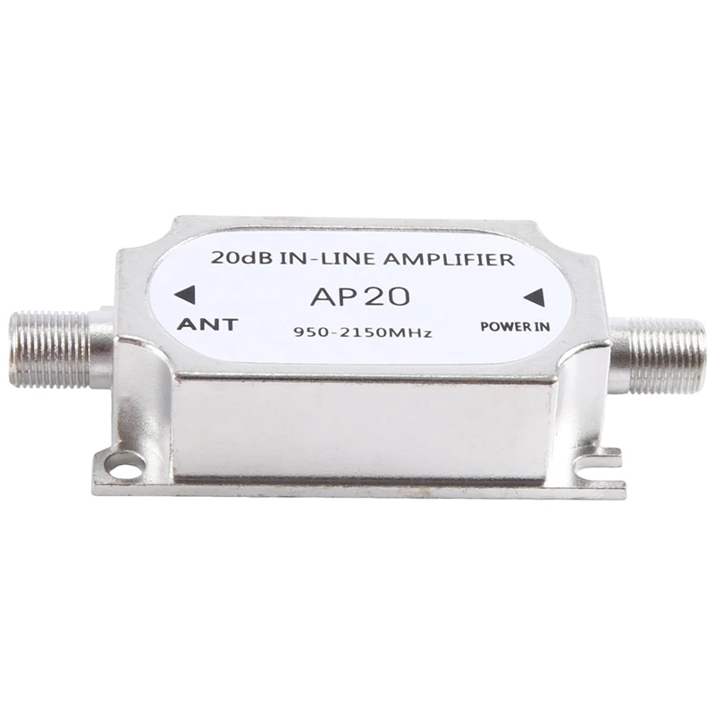 AP20 Uydu 20DB In-Line Amplifikatör 950-2150MHZ In-Line Amplifikatör Sinyal Güçlendirici Anten Kablosu İçin Kanal Gücü